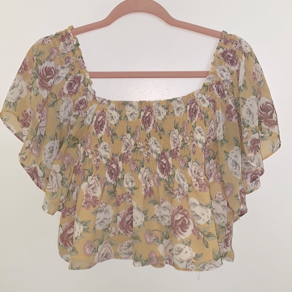 Altar’D State Floral Crop Top